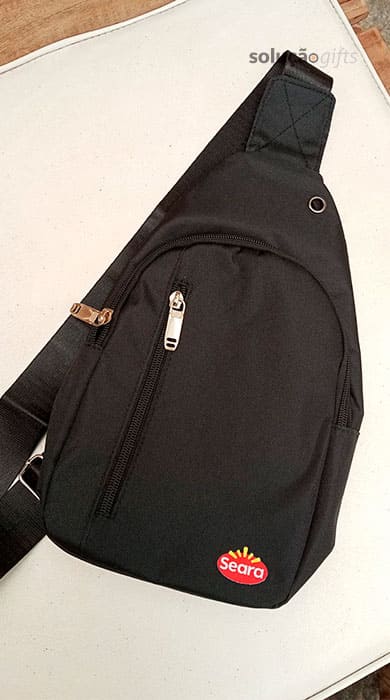Mochila personalizada Seara Alimentos.
