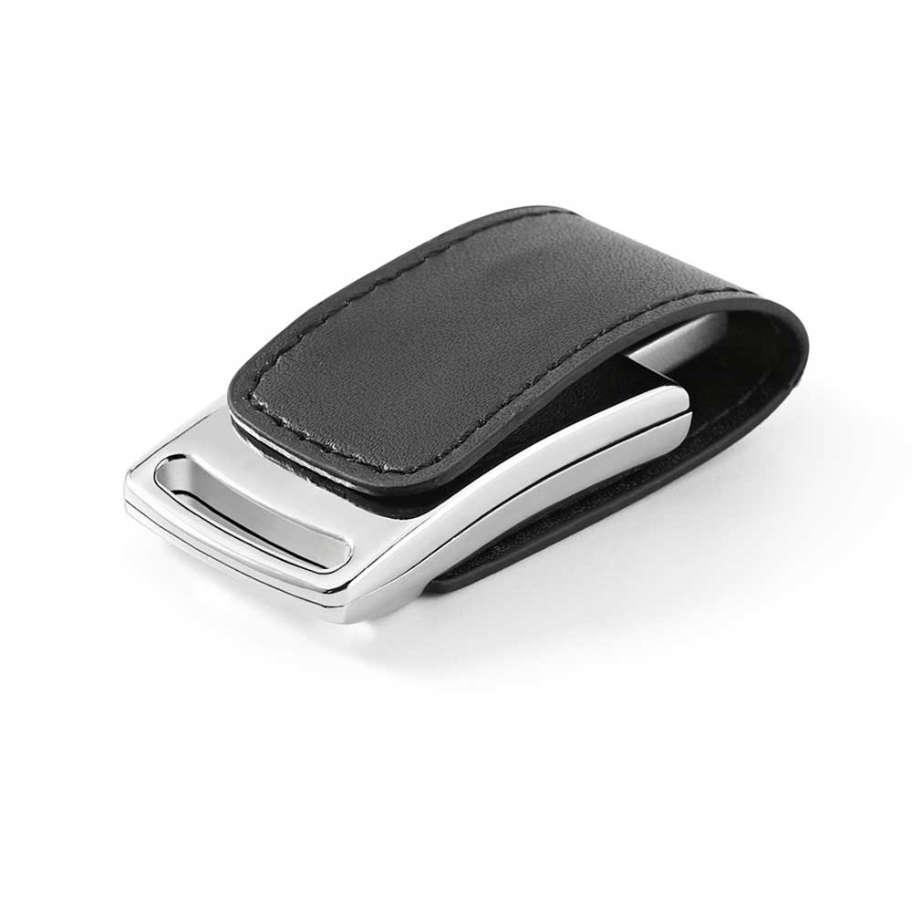 Pen Drive 16GB em Couro Sintético Compacto