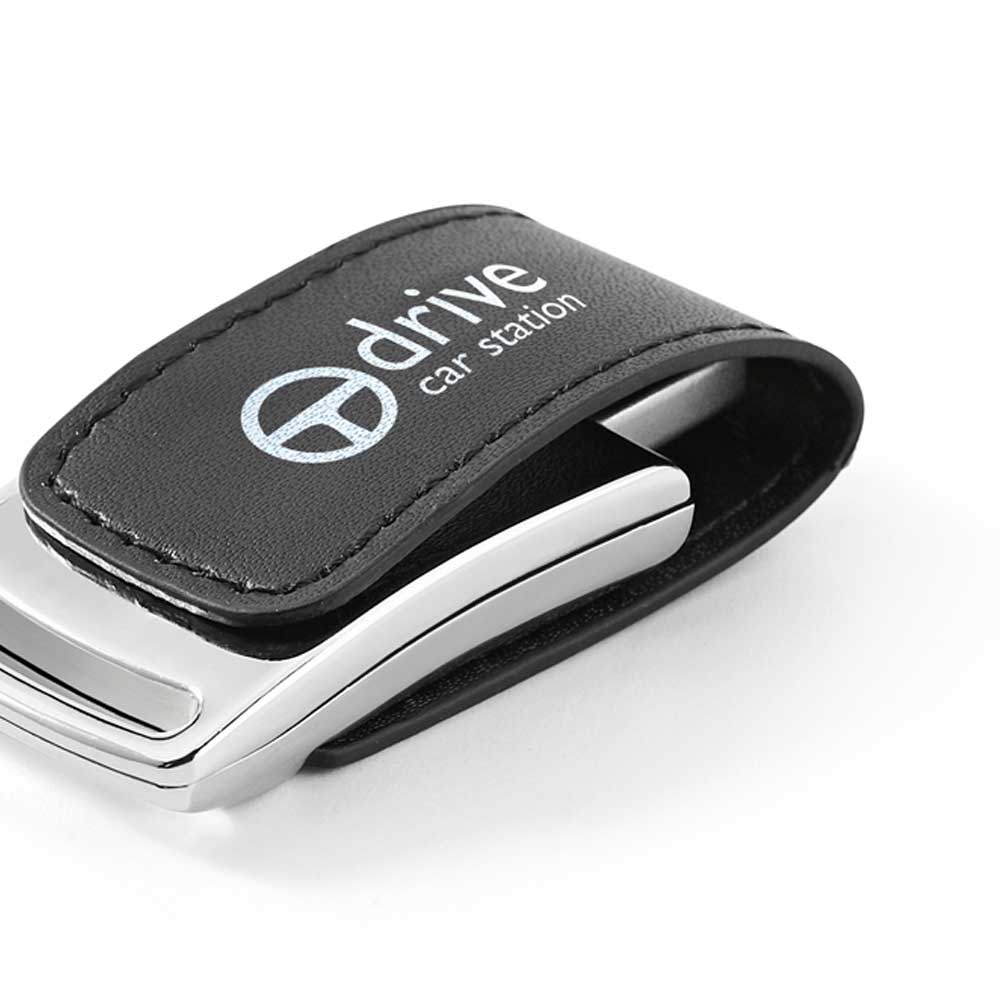 Pen Drive 16GB em Couro Sintético Compacto