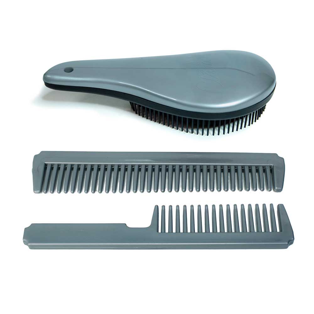 Kit Escova e Pente para Cabelo Beauty