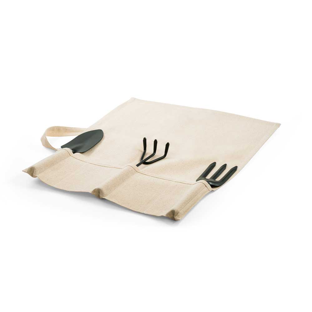 Kit Jardinagem 3 Peças em Metal e Eucalipto