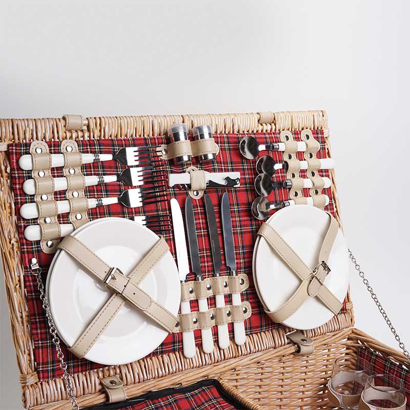 Conjunto para Piquenique Four People com 24 Peças