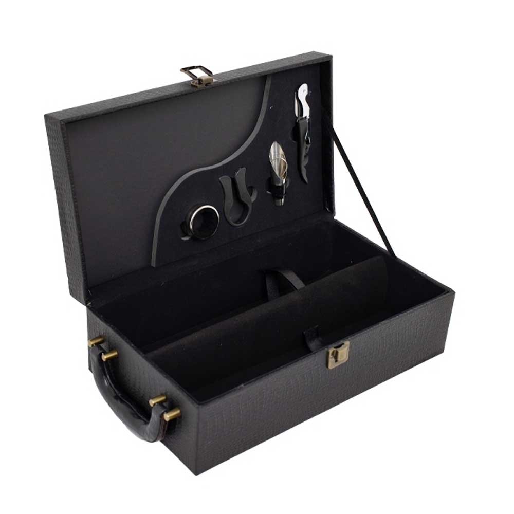 Kit Vinho Deluxe em Maleta Texturizada