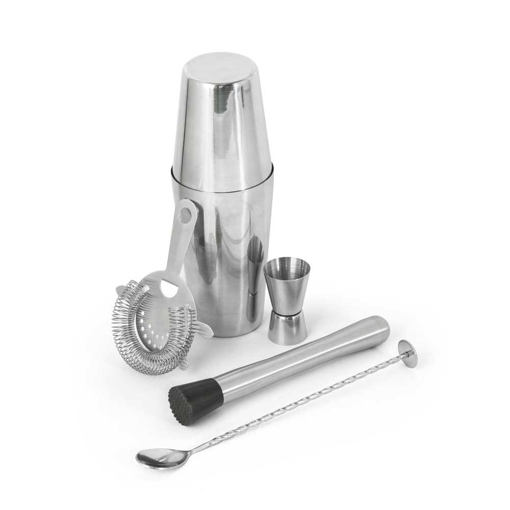 Kit de Cocktail 6 Peças em Aço Inox Premium