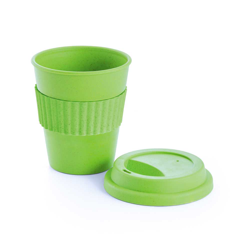 Copo Fibra de Bambu com Tampa Cuppa