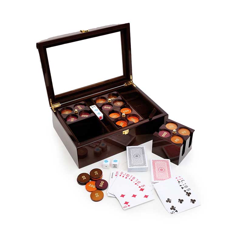 Caixa de Poker Gift em Madeira